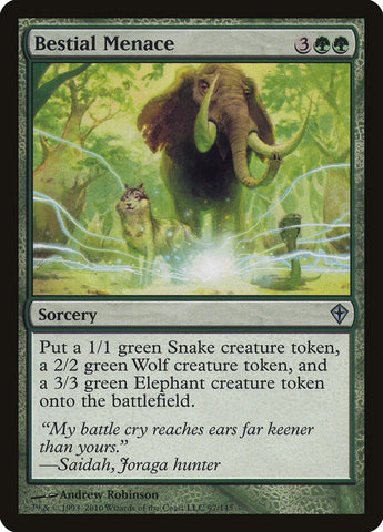 Bestial Menace [Worldwake] - The Mythic Store | 24h Order Processing