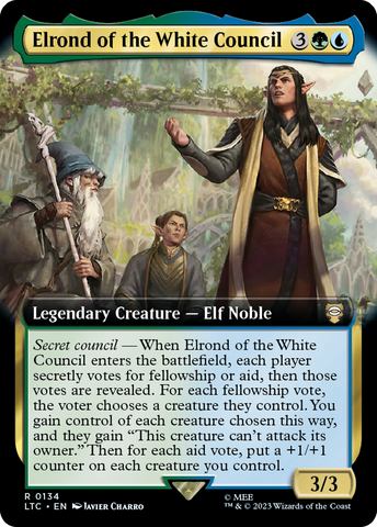 Elrond of the White Council (Extended Art) [The Lord of the Rings: Tales of Middle-Earth Commander] - The Mythic Store | 24h Order Processing