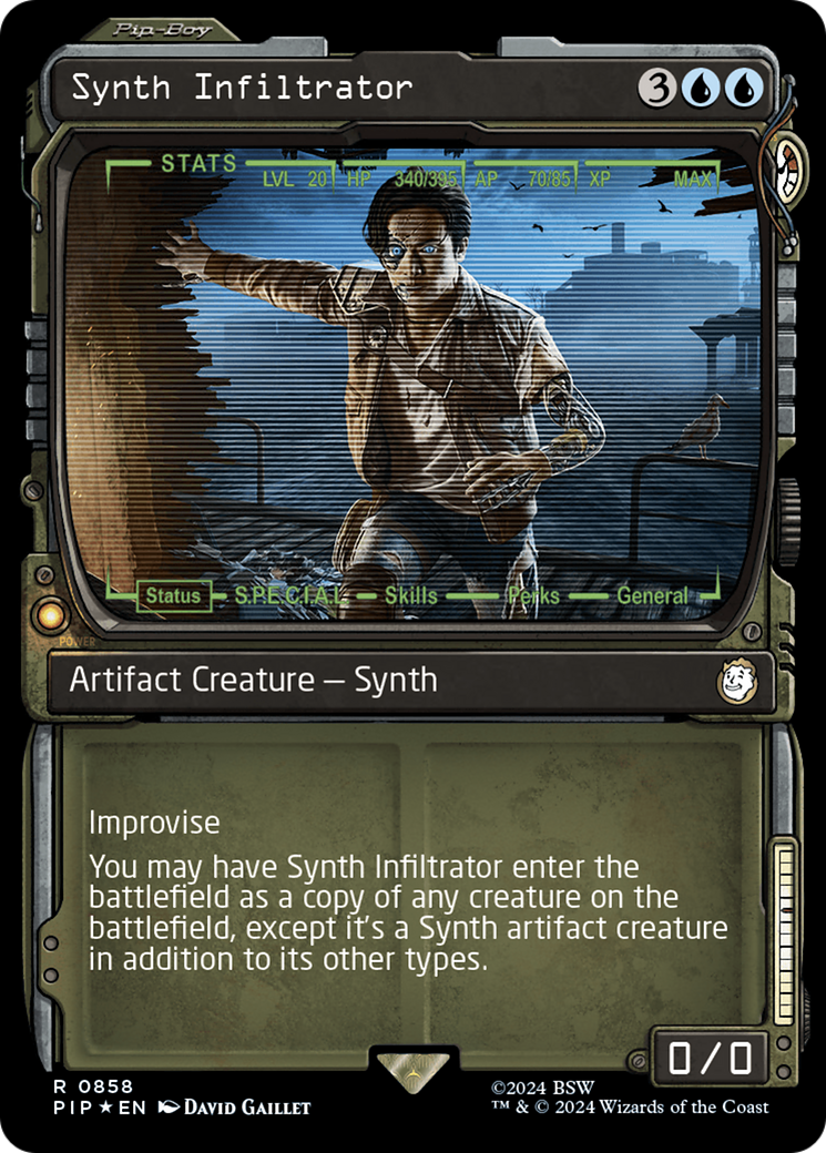 Synth Infiltrator (Showcase) (Surge Foil) [Fallout] - The Mythic Store | 24h Order Processing