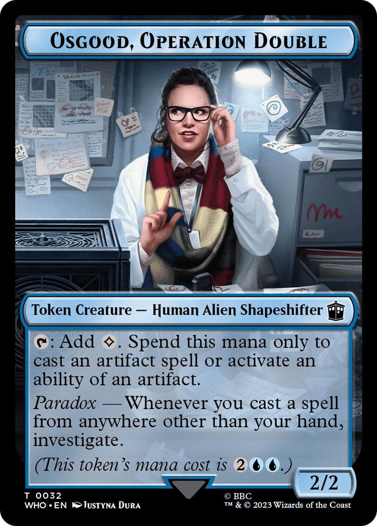 Soldier // Osgood, Operation Double Double-Sided Token (Surge Foil) [Doctor Who Tokens] - The Mythic Store | 24h Order Processing