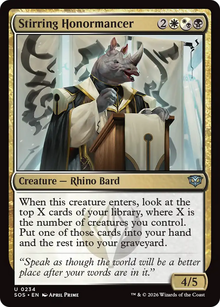 Stirring Honormancer [Secrets of Strixhaven] - The Mythic Store | 24h Order Processing
