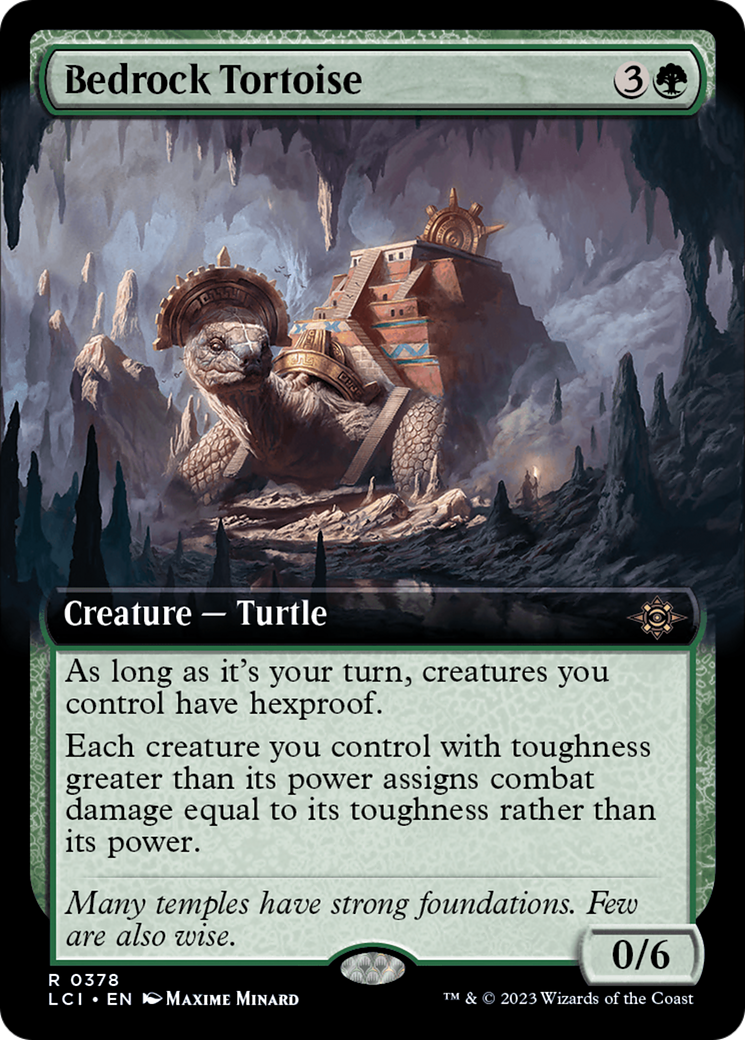 Bedrock Tortoise (Extended Art) [The Lost Caverns of Ixalan] - The Mythic Store | 24h Order Processing