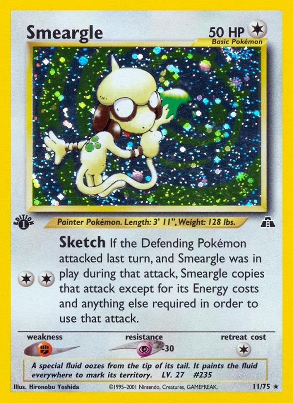 Smeargle (11/75) [Neo Discovery 1st Edition] - The Mythic Store | 24h Order Processing