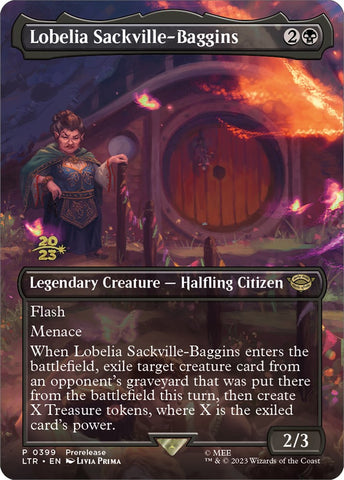 Lobelia Sackville-Baggins (399) [The Lord of the Rings: Tales of Middle-Earth Prerelease Promos] - The Mythic Store | 24h Order Processing