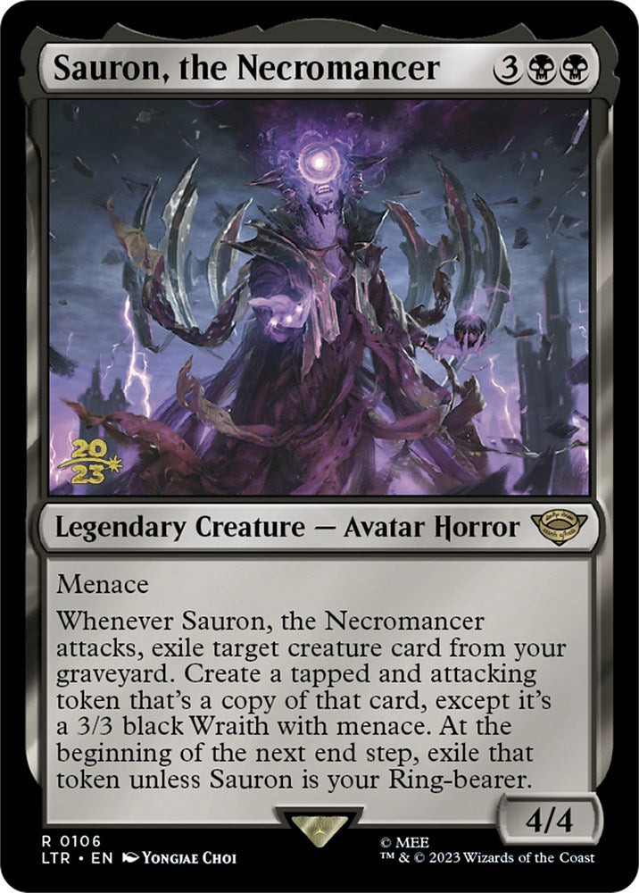 Sauron, the Necromancer [The Lord of the Rings: Tales of Middle-Earth Prerelease Promos] - The Mythic Store | 24h Order Processing