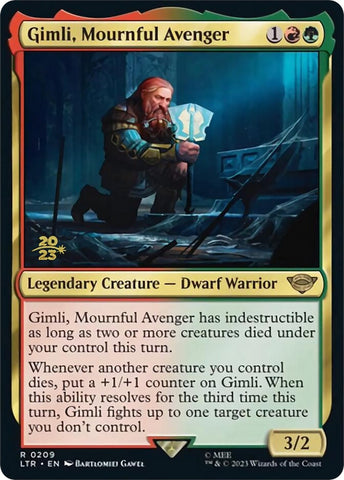 Gimli, Mournful Avenger [The Lord of the Rings: Tales of Middle-Earth Prerelease Promos] - The Mythic Store | 24h Order Processing