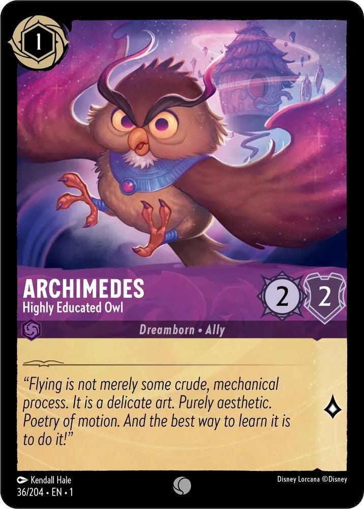 Archimedes - Highly Educated Owl (36/204) [The First Chapter] - The Mythic Store | 24h Order Processing