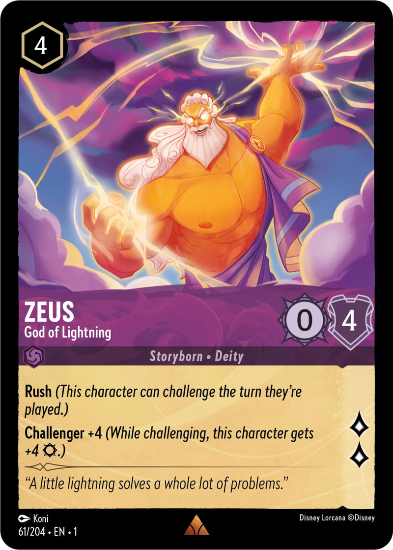 Zeus - God of Lightning (61/204) [The First Chapter] - The Mythic Store | 24h Order Processing