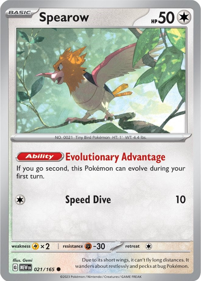 Spearow (021/165) [Scarlet & Violet 151] - The Mythic Store | 24h Order Processing