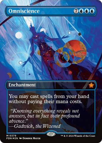 Omniscience (Borderless Mana Foil) [Foundations] - The Mythic Store | 24h Order Processing