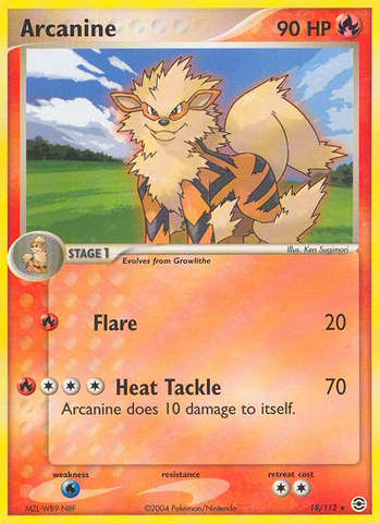 Arcanine (18/112) [EX: FireRed & LeafGreen] - The Mythic Store | 24h Order Processing