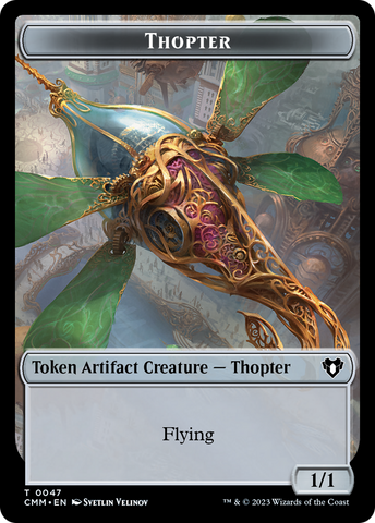 Thopter // Construct (41) Double-Sided Token [Commander Masters Tokens] - The Mythic Store | 24h Order Processing