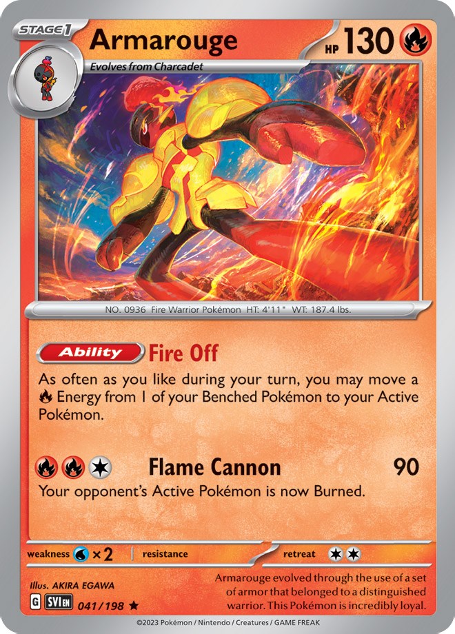 Armarouge (041/198) (Line Holo) [Scarlet & Violet: Base Set] - The Mythic Store | 24h Order Processing
