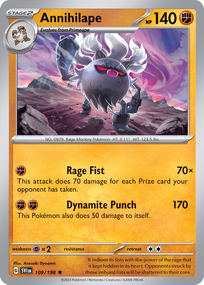 Annihilape (109/198) (Theme Deck Exclusive) [Scarlet & Violet: Base Set] - The Mythic Store | 24h Order Processing