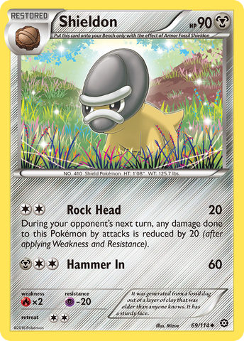 Shieldon (69/114) [XY: Steam Siege] - The Mythic Store | 24h Order Processing