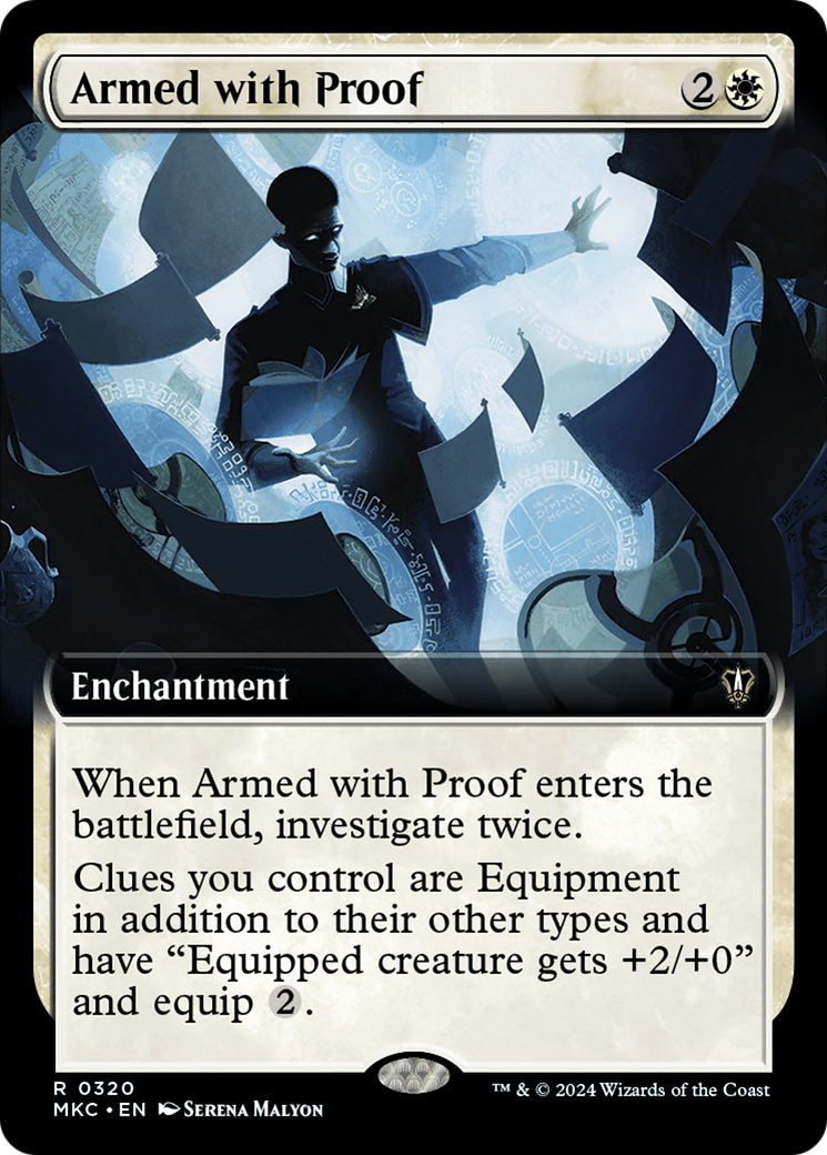 Armed with Proof (Extended Art) [Murders at Karlov Manor Commander] - The Mythic Store | 24h Order Processing