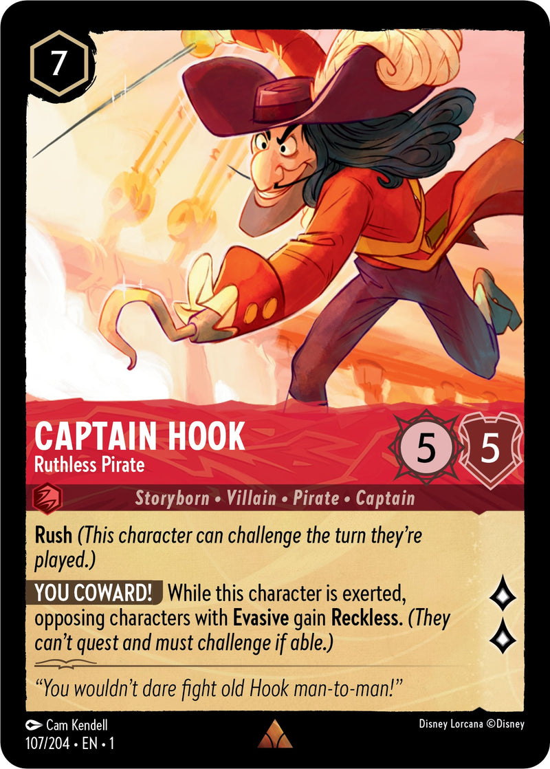 Captain Hook - Ruthless Pirate (107/204) [The First Chapter] - The Mythic Store | 24h Order Processing