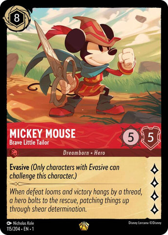 Mickey Mouse - Brave Little Tailor (115/204) [The First Chapter] - The Mythic Store | 24h Order Processing