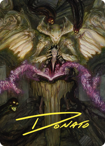 Demonic Tutor Art Card (Gold-Stamped Signature) [Commander Masters Art Series] - The Mythic Store | 24h Order Processing