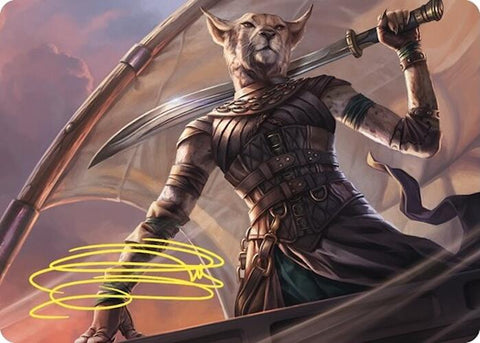 Mirri, Weatherlight Duelist Art Card (Gold-Stamped Signature) [Commander Masters Art Series] - The Mythic Store | 24h Order Processing