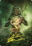 Elvish Mystic Art Card (Gold-Stamped Signature) [Commander Masters Art Series] - The Mythic Store | 24h Order Processing