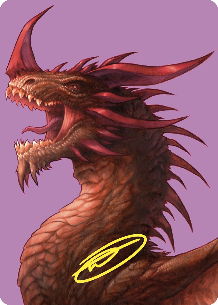 The Ur-Dragon Art Card (Gold-Stamped Signature) [Commander Masters Art Series] - The Mythic Store | 24h Order Processing
