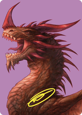 The Ur-Dragon Art Card (Gold-Stamped Signature) [Commander Masters Art Series] - The Mythic Store | 24h Order Processing