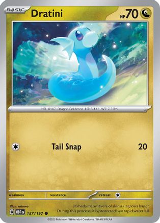 Dratini (157/197) [Scarlet & Violet: Obsidian Flames] - The Mythic Store | 24h Order Processing