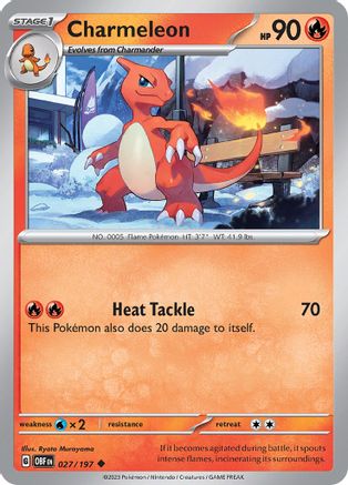 Charmeleon (027/197) [Scarlet & Violet: Obsidian Flames] - The Mythic Store | 24h Order Processing