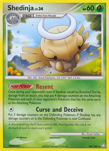 Shedinja (40/146) [Diamond & Pearl: Legends Awakened] - The Mythic Store | 24h Order Processing