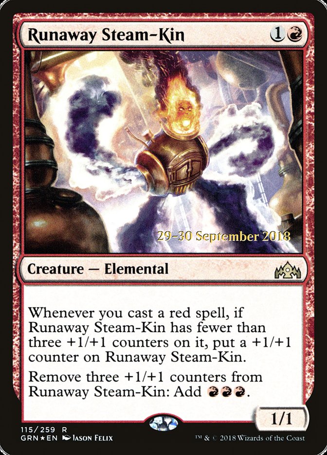 Runaway Steam-Kin [Guilds of Ravnica Prerelease Promos] - The Mythic Store | 24h Order Processing