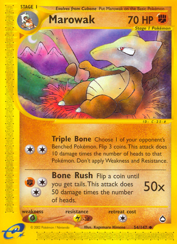 Marowak (54/147) [Aquapolis] - The Mythic Store | 24h Order Processing