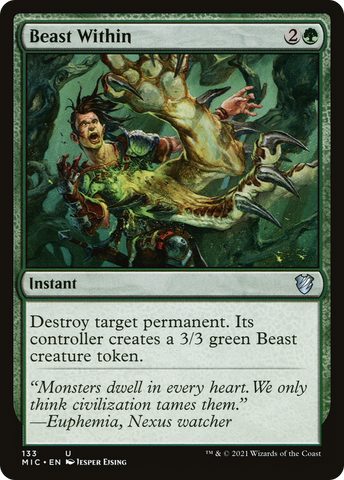 Beast Within [Innistrad: Midnight Hunt Commander] - The Mythic Store | 24h Order Processing