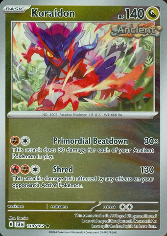 Koraidon (119/162) [Scarlet & Violet: Temporal Forces] - The Mythic Store | 24h Order Processing