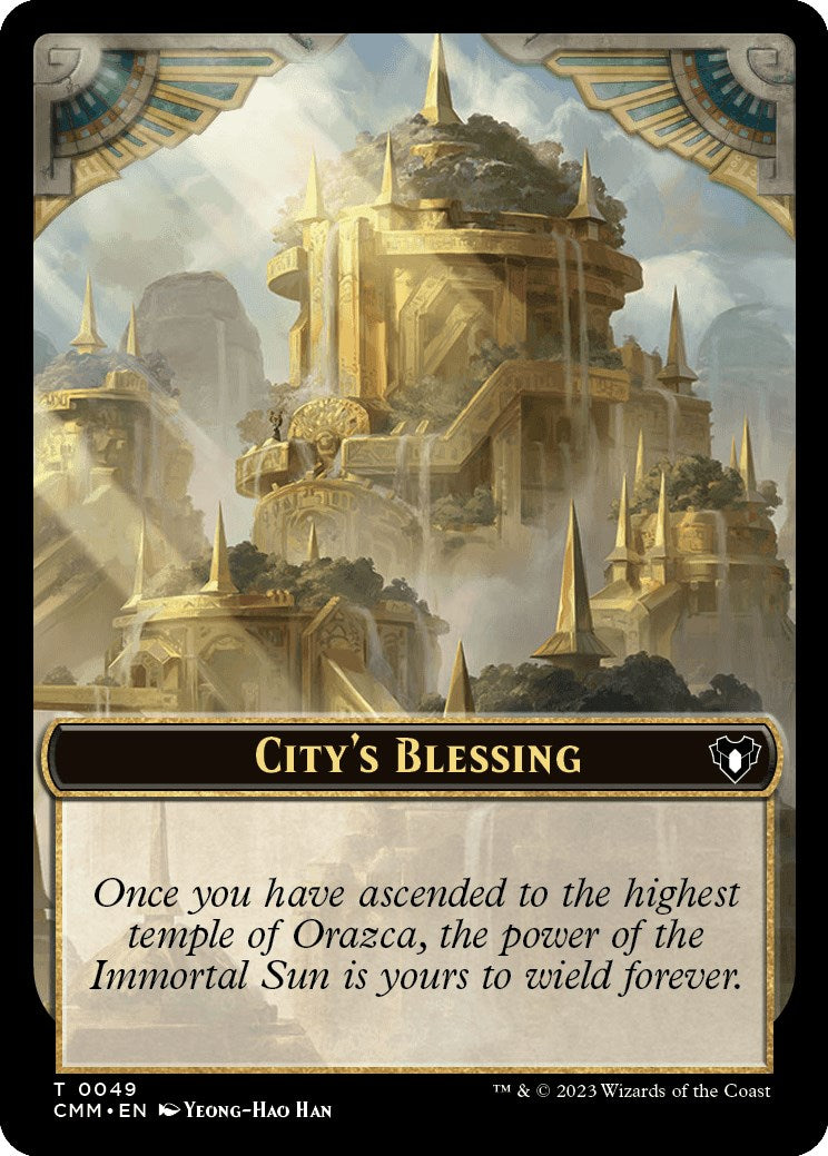 City's Blessing // Myr Double-Sided Token [Commander Masters Tokens] - The Mythic Store | 24h Order Processing