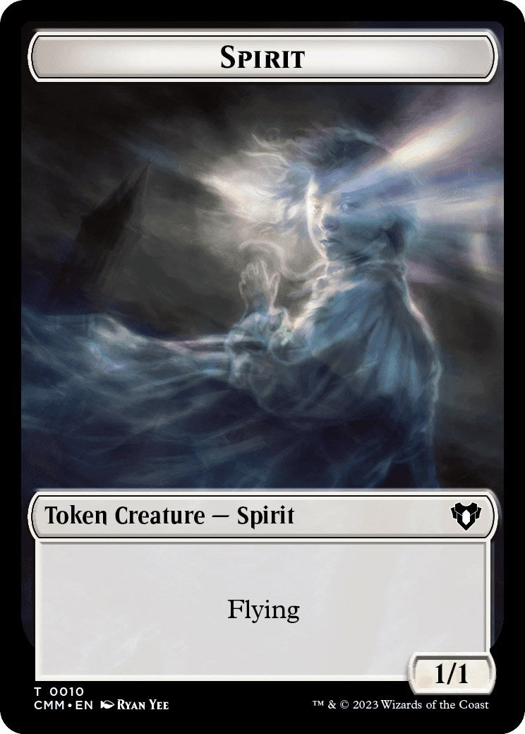 Spirit (0010) // Construct (0042) Double-Sided Token [Commander Masters Tokens] - The Mythic Store | 24h Order Processing