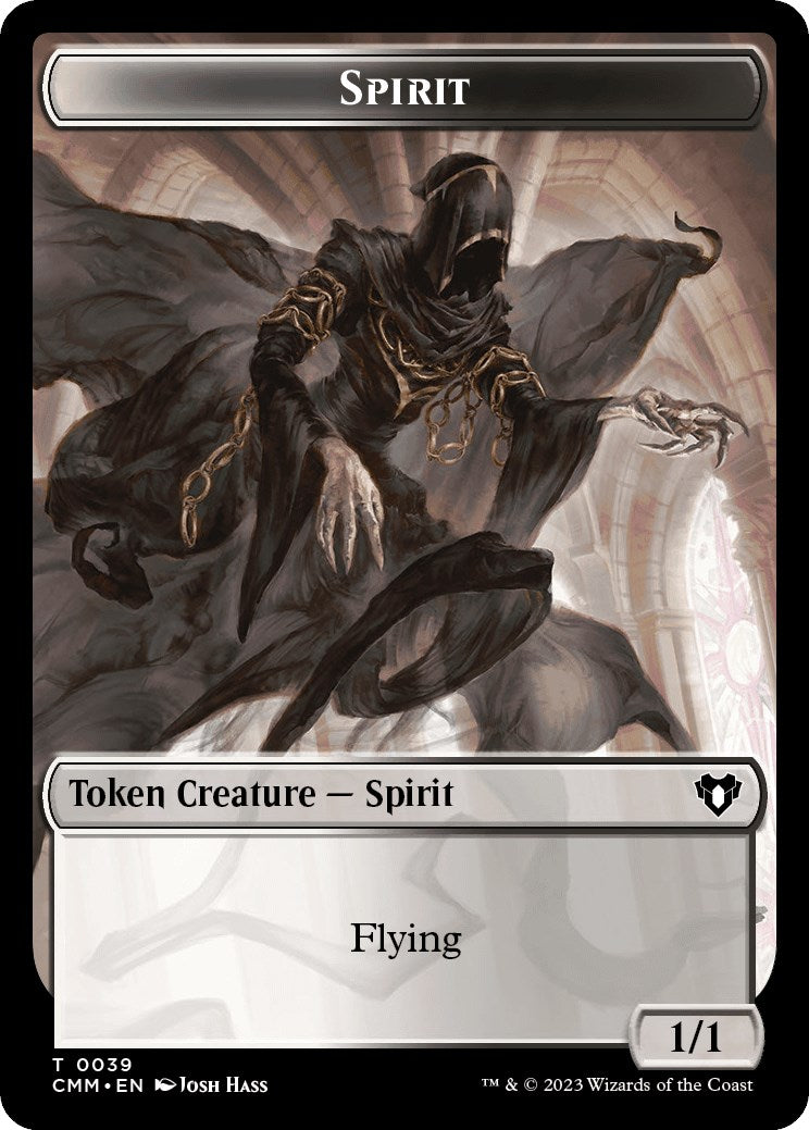 Spirit (0039) // Construct (0041) Double-Sided Token [Commander Masters Tokens] - The Mythic Store | 24h Order Processing