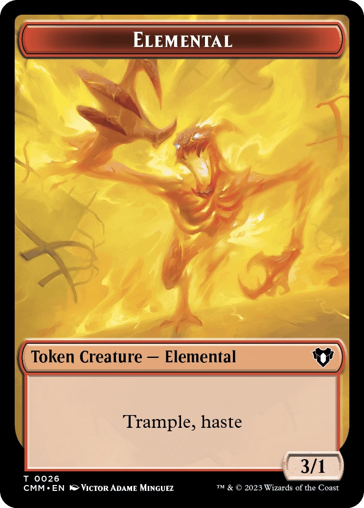 Elemental (0026) // Phyrexian Germ Double-Sided Token [Commander Masters Tokens] - The Mythic Store | 24h Order Processing