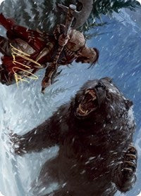 Blizzard Brawl Art Card (Gold-Stamped Signature) [Kaldheim Art Series] - The Mythic Store | 24h Order Processing