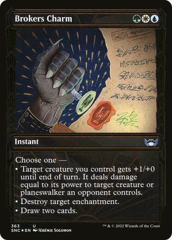 Brokers Charm (Showcase Golden Age Gilded Foil) [Streets of New Capenna] - The Mythic Store | 24h Order Processing