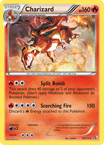 Charizard (19/113) [Black & White: Legendary Treasures] - The Mythic Store | 24h Order Processing
