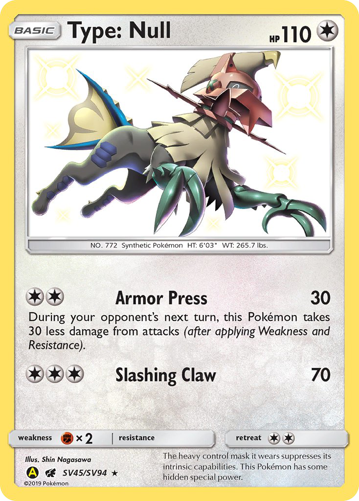 Type: Null (SV45/SV94) [Sun & Moon: Hidden Fates - Shiny Vault] - The Mythic Store | 24h Order Processing
