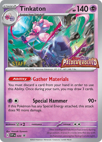 Tinkaton (020) (Staff Promo) [Scarlet & Violet: Black Star Promos] - The Mythic Store | 24h Order Processing