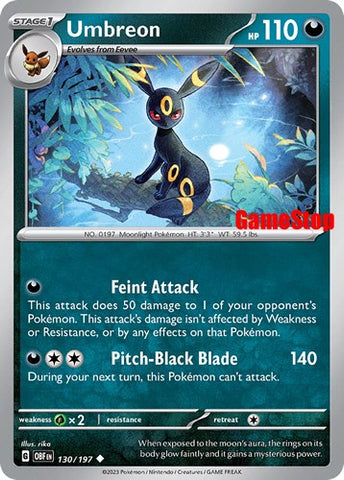Umbreon (130/197) (GameStop Exclusive) [Scarlet & Violet: Black Star Promos] - The Mythic Store | 24h Order Processing