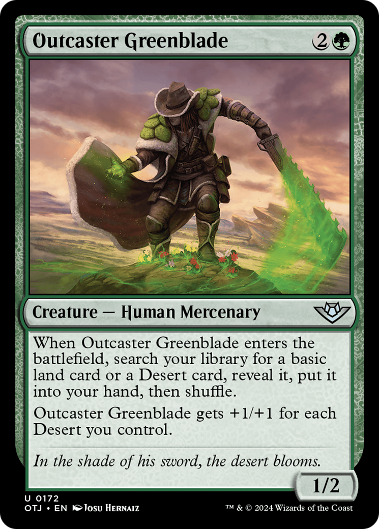 Outcaster Greenblade [Outlaws of Thunder Junction] - The Mythic Store | 24h Order Processing