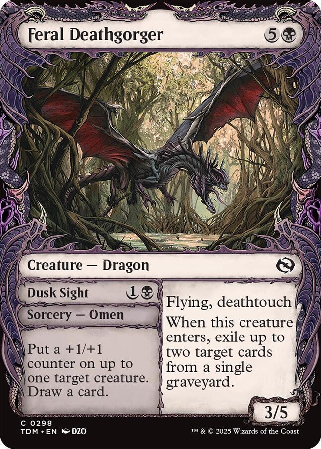 Feral Deathgorger (Showcase) [Tarkir: Dragonstorm] - The Mythic Store | 24h Order Processing
