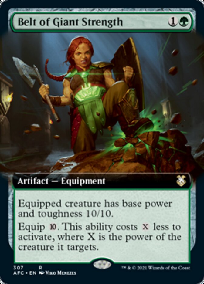 Belt of Giant Strength (Extended Art) [Dungeons & Dragons: Adventures in the Forgotten Realms Commander] - The Mythic Store | 24h Order Processing