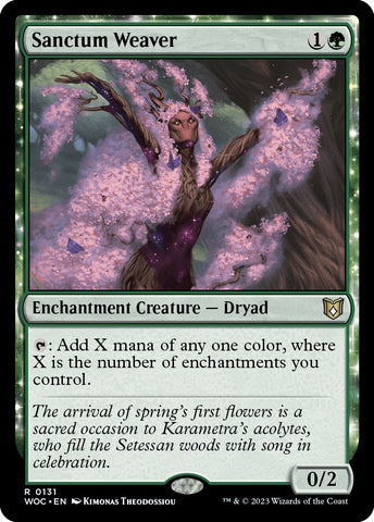 Sanctum Weaver [Wilds of Eldraine Commander] - The Mythic Store | 24h Order Processing