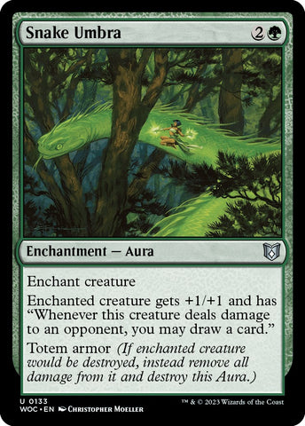 Snake Umbra [Wilds of Eldraine Commander] - The Mythic Store | 24h Order Processing