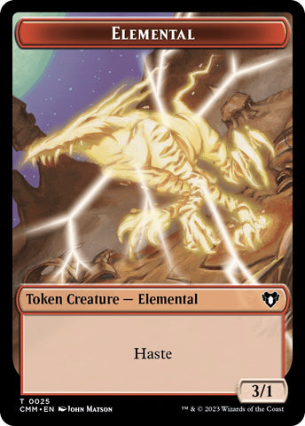 Elemental (0025) // Saproling Double-Sided Token [Commander Masters Tokens] - The Mythic Store | 24h Order Processing